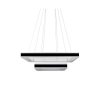 Oprawa zwieszana LED V-TAC 100W soft light chandelier ściemnianie czarny VT-101-2D 3000K 8050lm 3 lata gwarancji